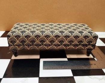 Art Deco Upholstered Bench