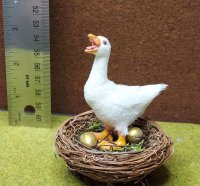 Goose that lays the Golden Eggs, and nest