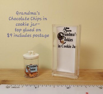 Grandma's cookies in Non-Opening Cookie jar