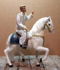 Cinderella's Prince Charming on his horse
