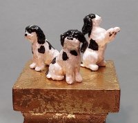 Faux Staffordshire Set of 3 Dogs