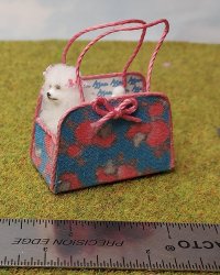 White Toy Poodle in Poodle tote